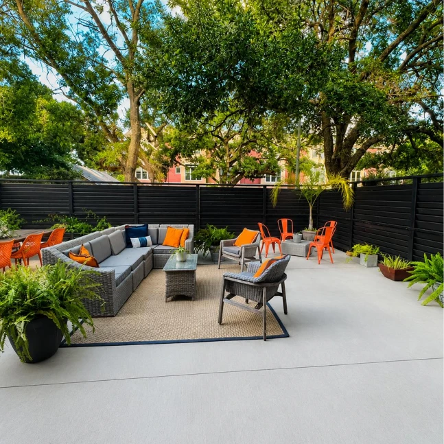 Private outdoor patio for groups